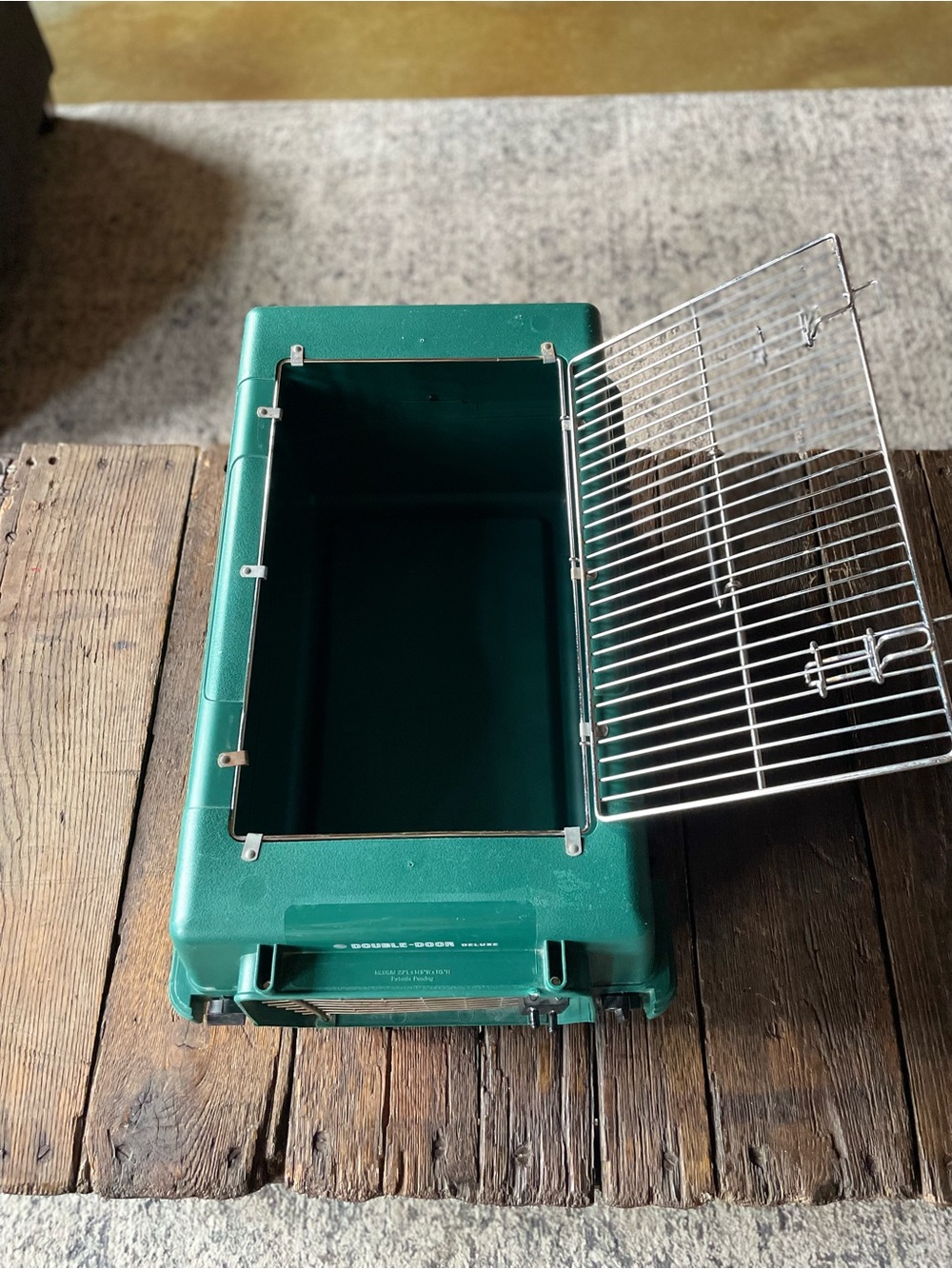 DOUBLE-DOOR Deluxe Pet Carrier in Teal Green - Cat Carrier - Small Dog Carrier - Picture 11 of 16